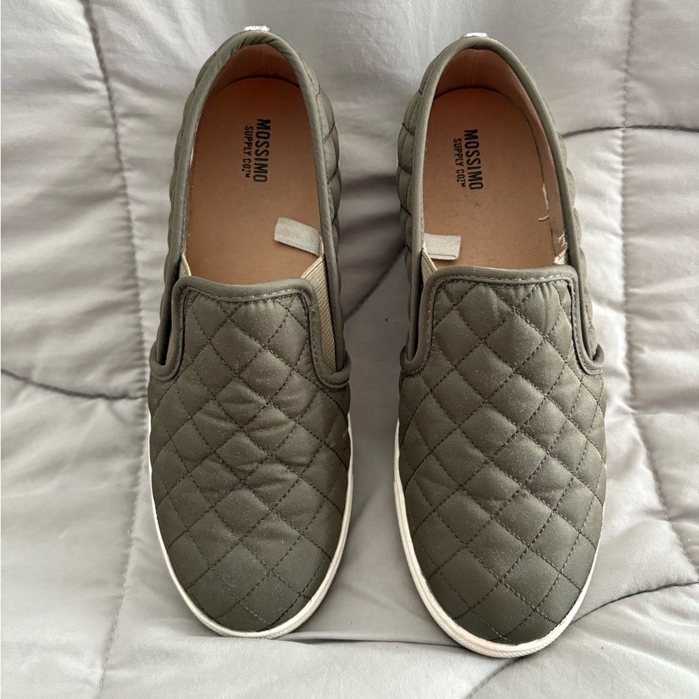 Mossimo Supply Co. Quilted Slip-On Shoes - Olive